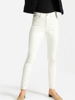 White High-Rise Skinny Ankle Jeans - Women's